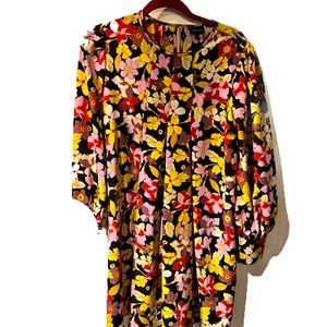 Who What Where black floral mod dress